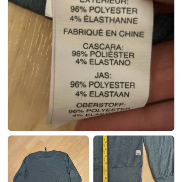 Vuori women’s daydream crew tee Teal Crewneck Sweater Large - Picture 2 of 5